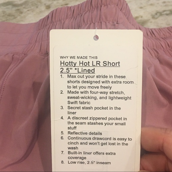 Last One!❤️NWT Lululemon Hotty Hots 2.5” 12 - Picture 5 of 6